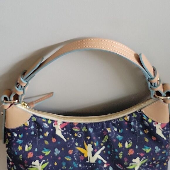 Dooney & Bourke Navy Blue Hobo Bag with Fairy Print - Picture 3 of 16